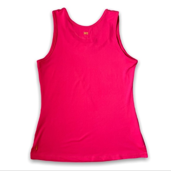 Lucy (2) Pink Athletic Tech Tank & Blue Racerback Double Layer Tank Top | Si… - Picture 4 of 12